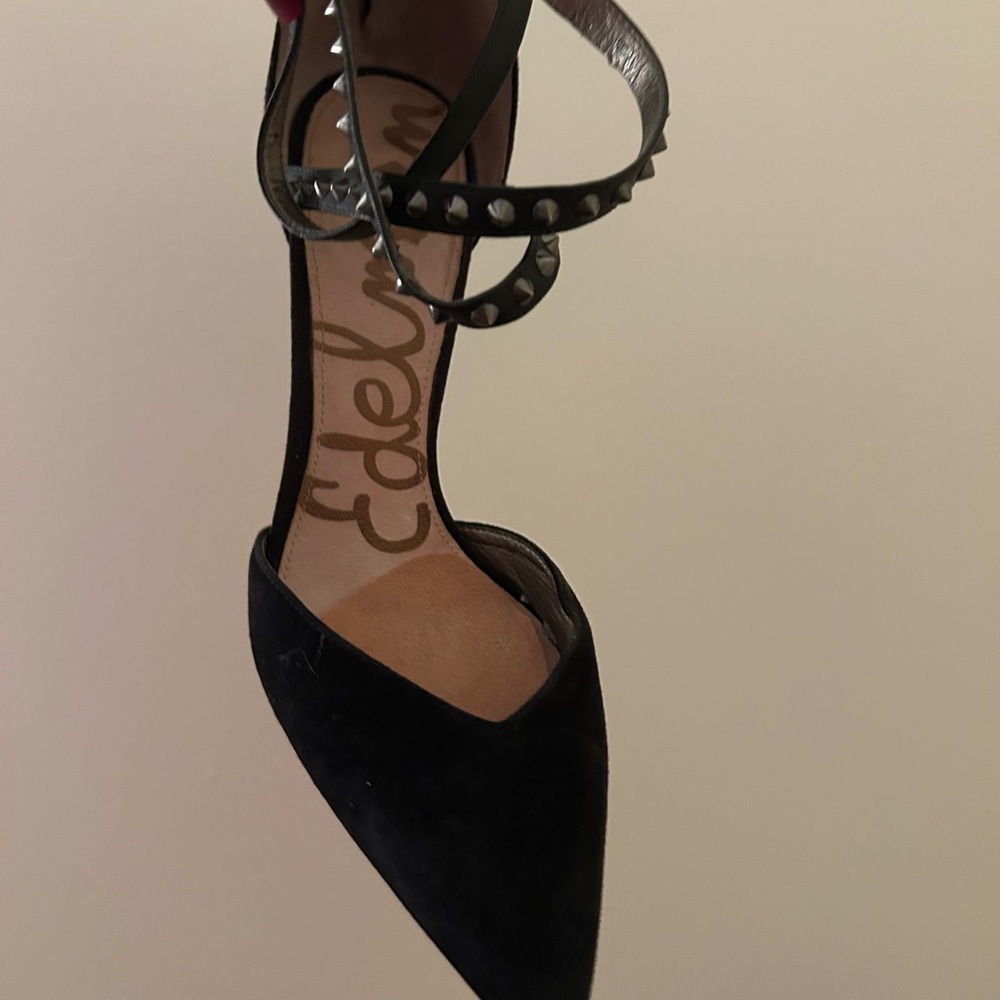 Sam Edelman Black Studded Heels - Picture 3 of 3